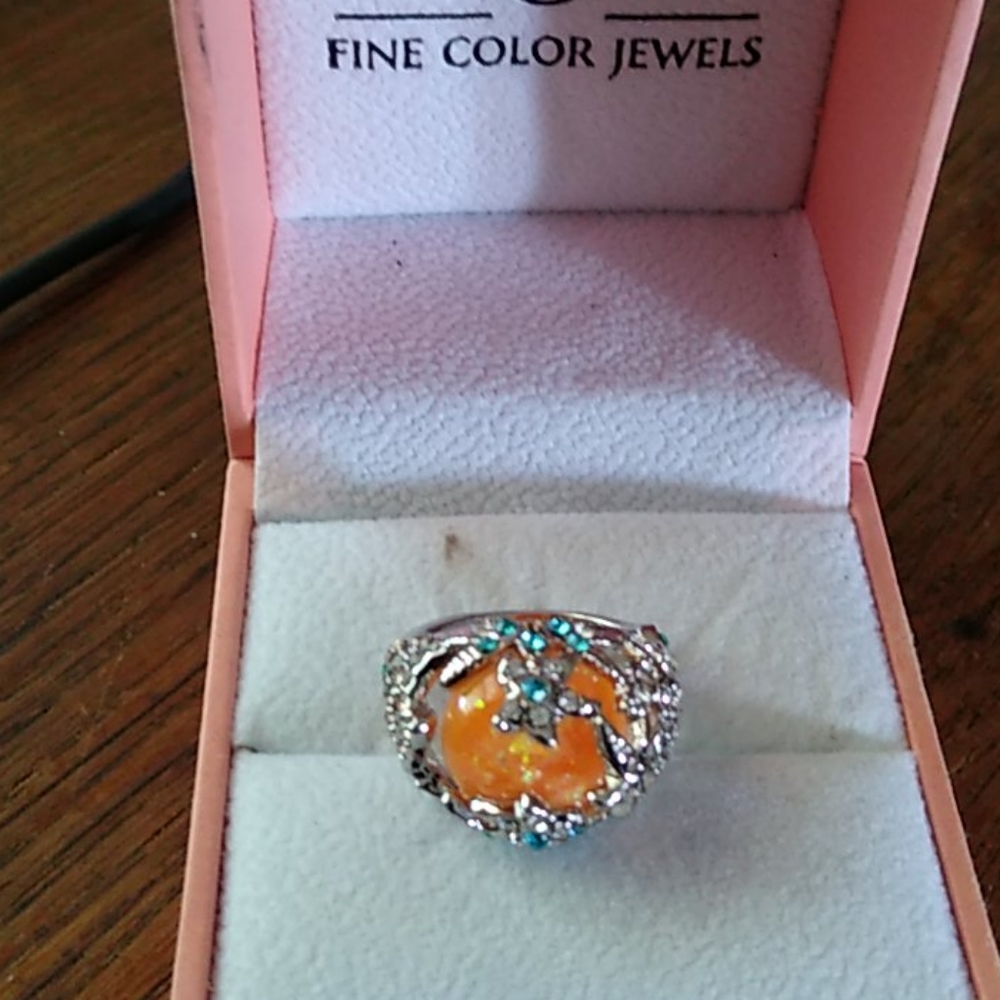 Fire Topaz Ring
